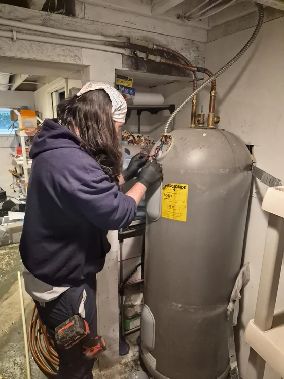 bluefrog technician at work